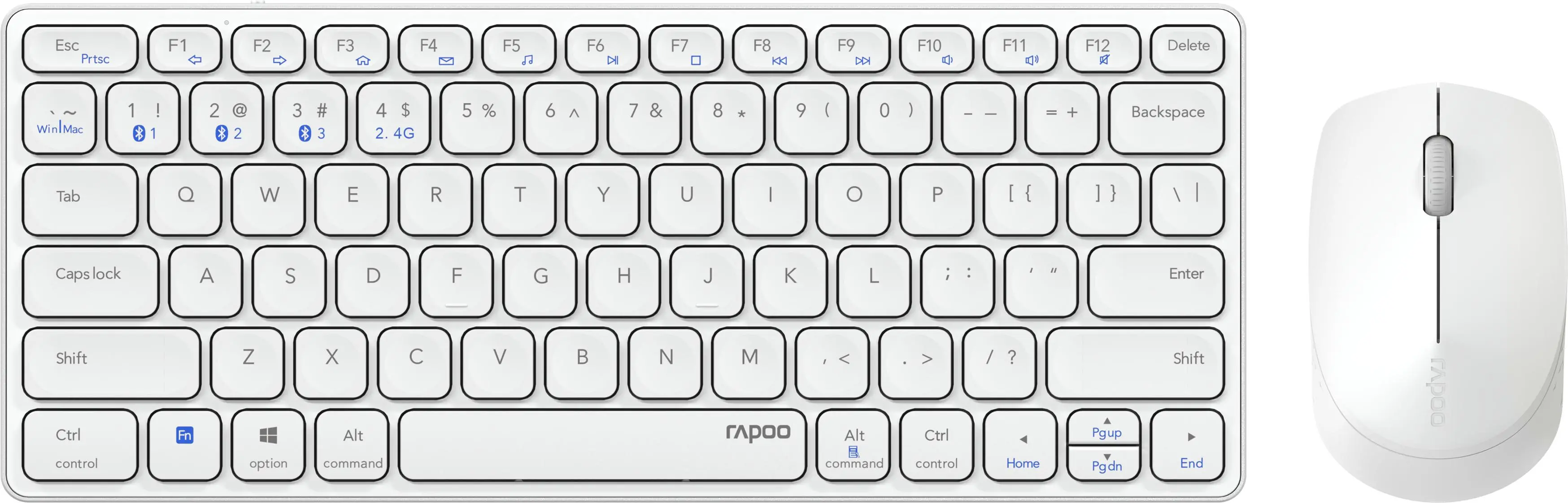 Zestaw Rapoo Multimode 9600M  Biały