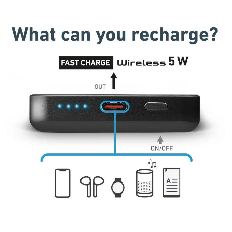 Powerbank SBS TEBB5000MINIMAG- 5000mAh MagSafe 10W Czarny