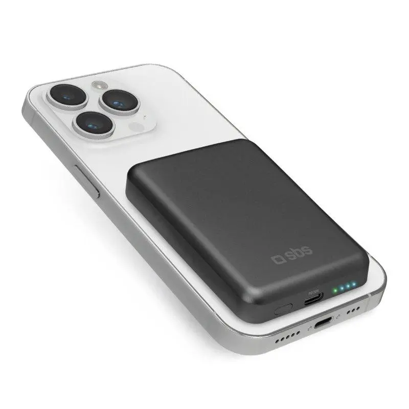 Powerbank SBS TEBB5000MINIMAG- 5000mAh MagSafe 10W Czarny