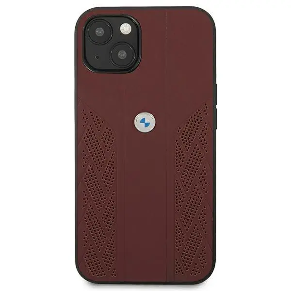 Etui BMW Leather Curve Perforate BMHCP13MRSPPR do iPhone 13
