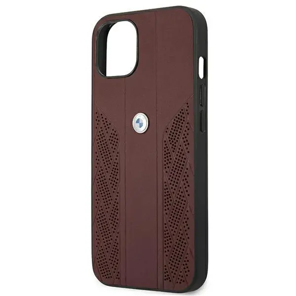 Etui BMW Leather Curve Perforate BMHCP13MRSPPR do iPhone 13