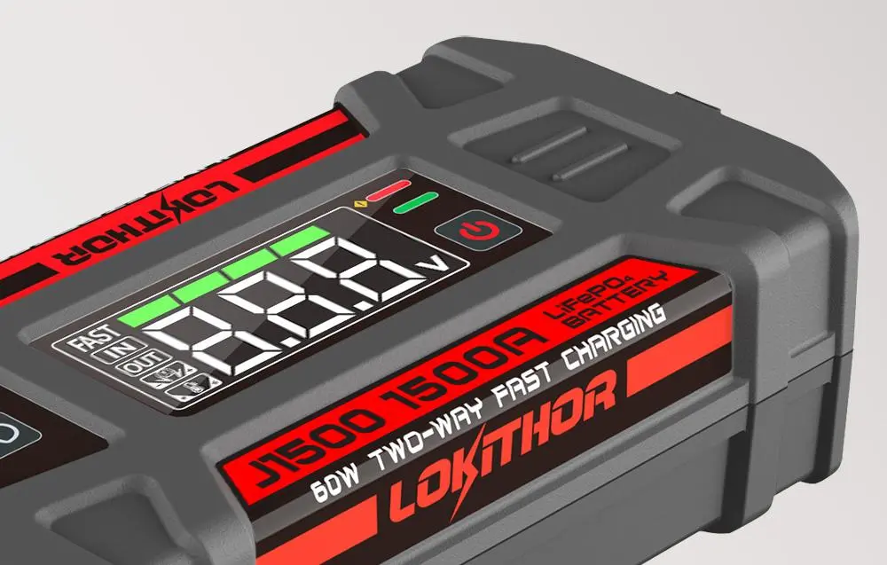 Powerbank Lokithor J1500 Jump Starter 1500A 12V 46Wh Szary