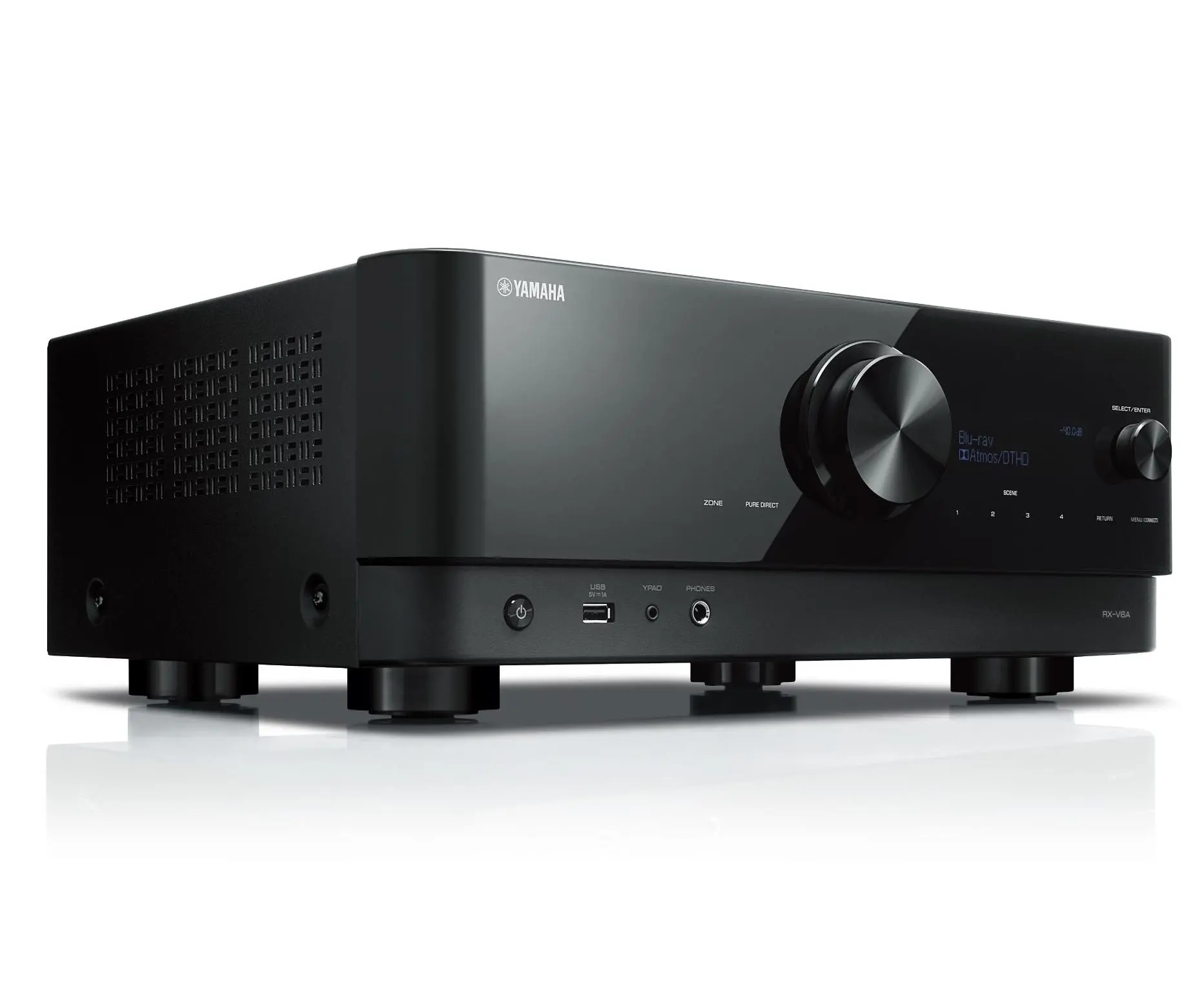 Zestaw stereo Yamaha MusicCast RX-V6A Czarny, Indiana Line Nota 550 X Czarny dąb