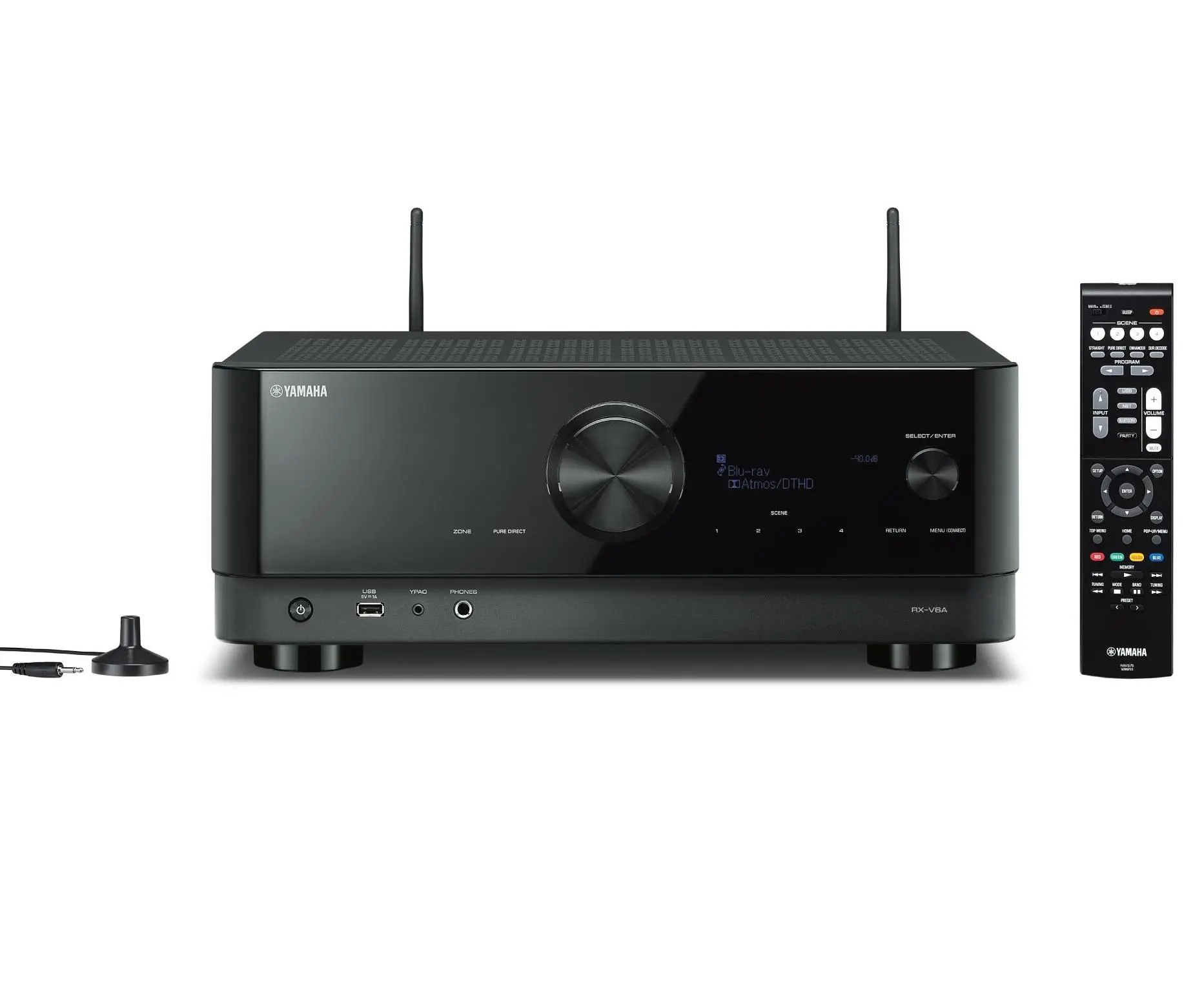 Zestaw stereo Yamaha MusicCast RX-V6A Czarny, Indiana Line Nota 550 X Czarny dąb