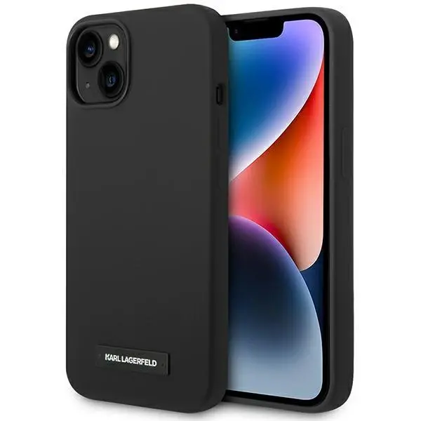 Etui Karl Lagerfeld Silicone Plaque Magsafe KLHMP14SSLMP1K do iPhone 14