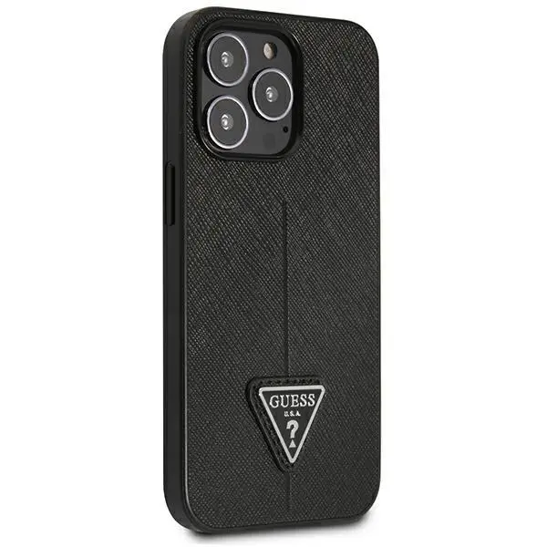 Etui Guess Saffiano Triangle Logo GUHCP14XPSATLK do iPhone 14 Pro Max