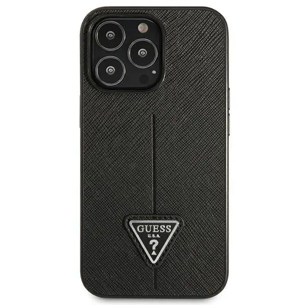 Etui Guess Saffiano Triangle Logo GUHCP14XPSATLK do iPhone 14 Pro Max