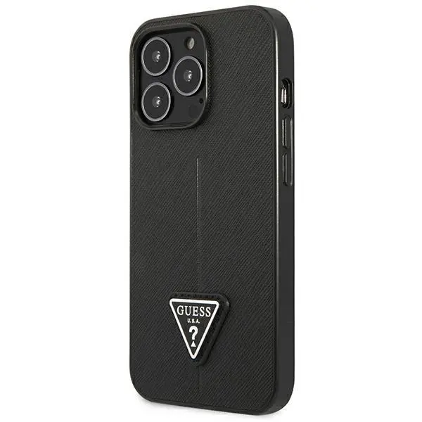 Etui Guess Saffiano Triangle Logo GUHCP14XPSATLK do iPhone 14 Pro Max