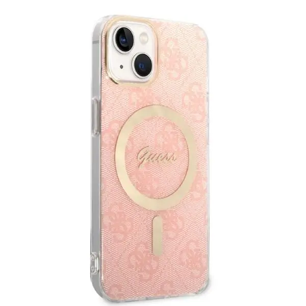 Zestaw Guess GUBPP14MH4EACSP ładowarka indukcyjna + etui Magsafe do iPhone 14 Plus