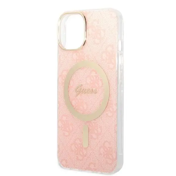 Zestaw Guess GUBPP14MH4EACSP ładowarka indukcyjna + etui Magsafe do iPhone 14 Plus