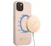 Etui Guess Silicone Script Gold Logo Magsafe GUHMP13MLSLMGLP do iPhone 13