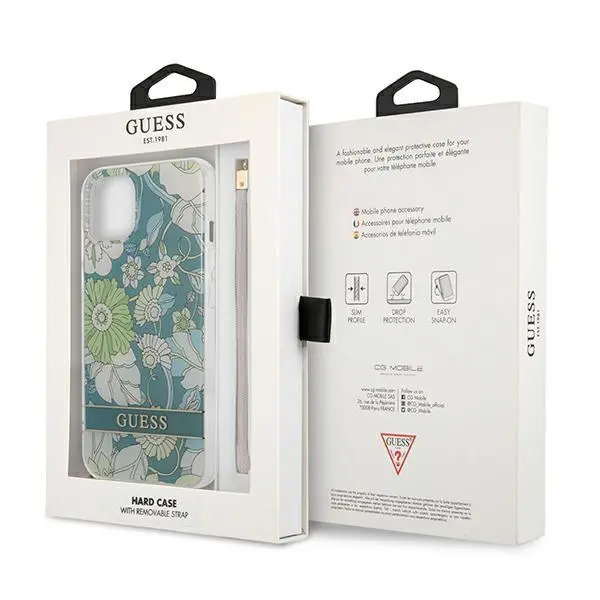 Etui Guess Flower Strap GUHCP13SHFLSN do iPhone 13 mini
