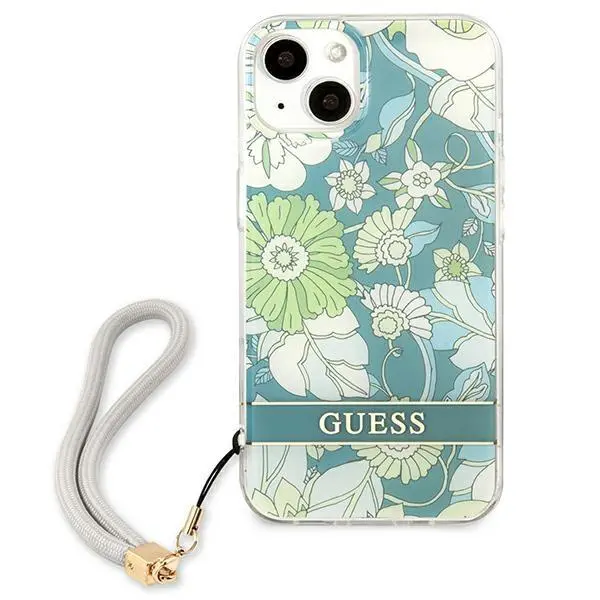 Etui Guess Flower Strap GUHCP13SHFLSN do iPhone 13 mini