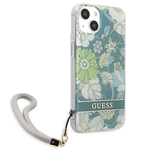 Etui Guess Flower Strap GUHCP13SHFLSN do iPhone 13 mini