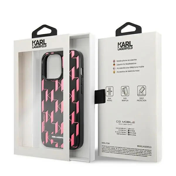 Etui Karl Lagerfeld Monogram Plaque KLHCP13XMNMP1P do iPhone 13 Pro Max