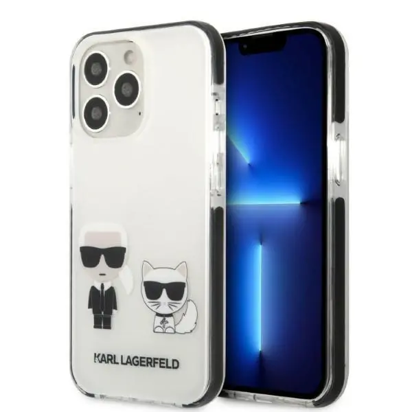 Etui Karl Lagerfeld Karl&Choupette KLHCP13LTPEKCW do iPhone 13 Pro /13
