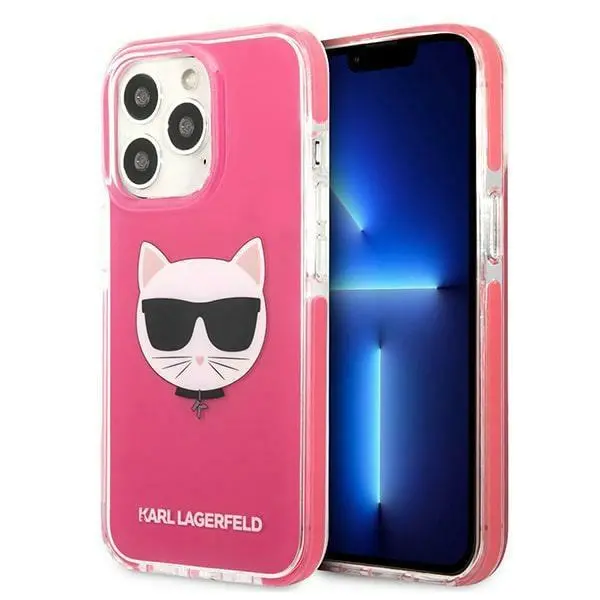 Etui Karl Lagerfeld Choupette Head KLHCP13LTPECPI do iPhone 13 Pro /13