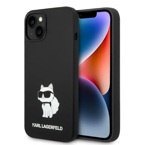 Etui Karl Lagerfeld Silicone Choupette KLHCP14MSNCHBCK do iPhone 14 Plus