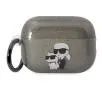 Etui na słuchawki Karl Lagerfeld Glitter Karl&Choupette KLAP2HNKCTGK do AirPods Pro 2 Czarny