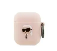 Karl Lagerfeld Silicone Karl Head 3D KLA2RUNIKP do AirPods 1/2 Różowy