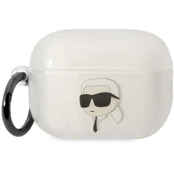 Etui na słuchawki Karl Lagerfeld Ikonik Karl Lagerfeld do AirPods Pro 2 Przezroczysty