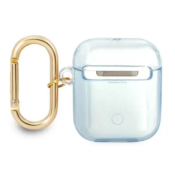 Etui na słuchawki Guess Strap Collection do AirPods Niebieski