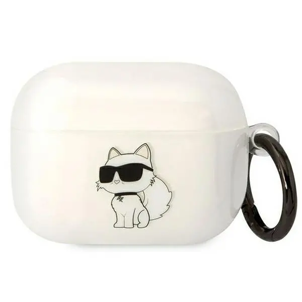 Etui na słuchawki Karl Lagerfeld Ikonik Choupette do AirPods Pro Przezroczysty