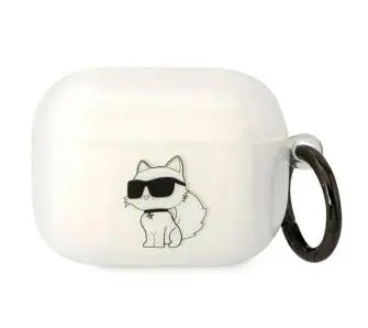 Etui na słuchawki Karl Lagerfeld Ikonik Choupette do AirPods Pro Przezroczysty