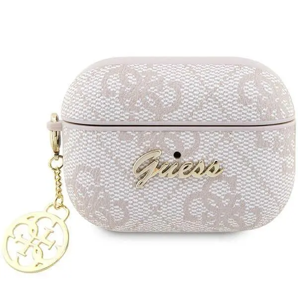 Etui na słuchawki Guess 4G Charm Collection GUAP2G4GSMP do AirPods Pro 2 Różowy