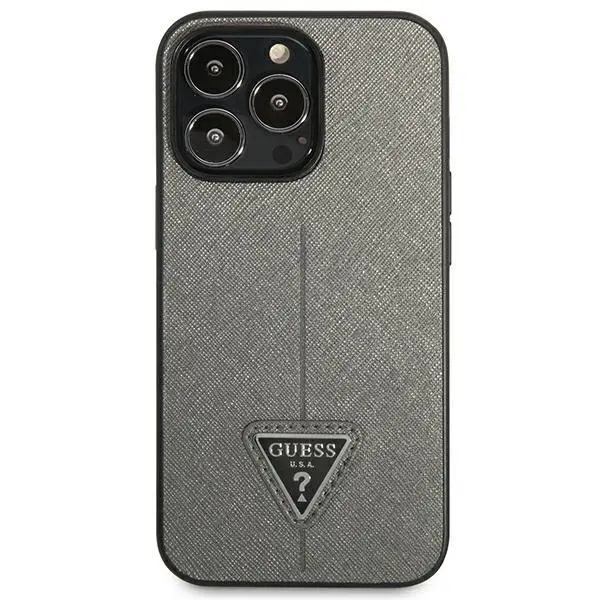 Etui Guess Saffiano Triangle Logo GUHCP13XPSATLG do iPhone 13 Pro Max