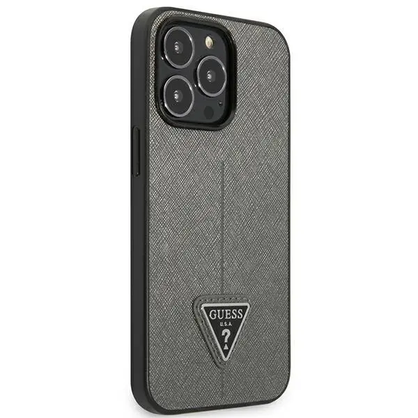 Etui Guess Saffiano Triangle Logo GUHCP13XPSATLG do iPhone 13 Pro Max