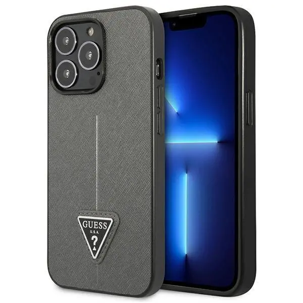 Etui Guess Saffiano Triangle Logo GUHCP13XPSATLG do iPhone 13 Pro Max