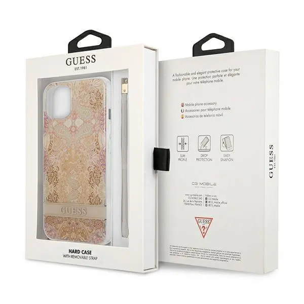 Etui Guess Flower Strap GUHCP13SHFLSD do iPhone 13 mini