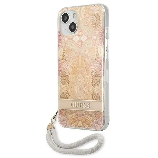 Etui Guess Flower Strap GUHCP13SHFLSD do iPhone 13 mini