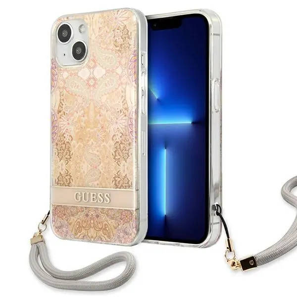 Etui Guess Flower Strap GUHCP13SHFLSD do iPhone 13 mini