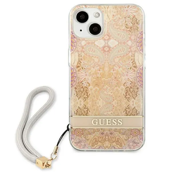 Etui Guess Flower Strap GUHCP13SHFLSD do iPhone 13 mini