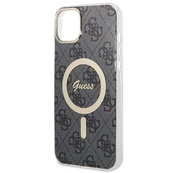 Zestaw Guess GUBPP14MH4EACSK ładowarka indukcyjna + etui 4G Print MagSafe do iPhone 14 Plus