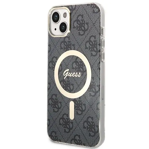 Zestaw Guess GUBPP14MH4EACSK ładowarka indukcyjna + etui 4G Print MagSafe do iPhone 14 Plus