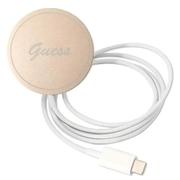 Zestaw Guess GUBPP14MH4EACSK ładowarka indukcyjna + etui 4G Print MagSafe do iPhone 14 Plus
