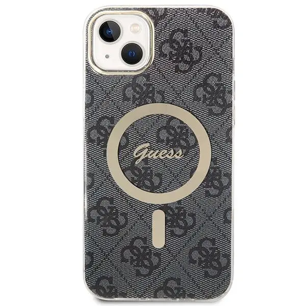 Zestaw Guess GUBPP14MH4EACSK ładowarka indukcyjna + etui 4G Print MagSafe do iPhone 14 Plus
