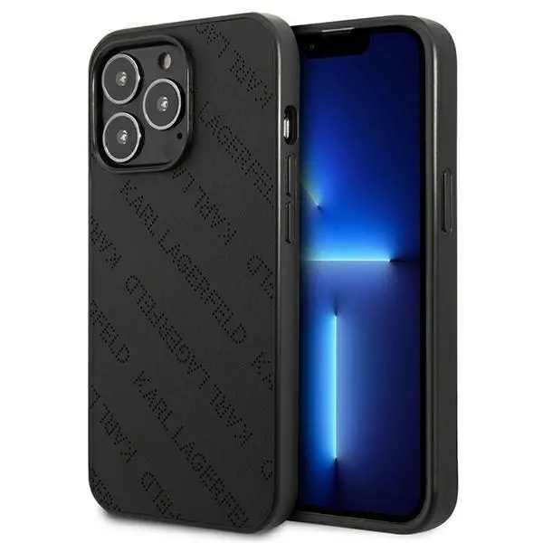 Etui Karl Lagerfeld Perforated Allover KLHCP13LPTLK do iPhone 13 Pro / 13