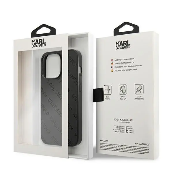 Etui Karl Lagerfeld Perforated Allover KLHCP13LPTLK do iPhone 13 Pro / 13