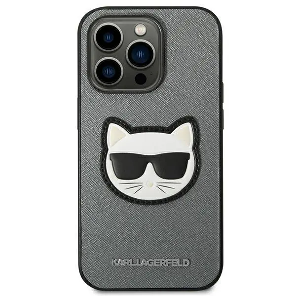 Etui Karl Lagerfeld Saffiano Choupette Head Patch KLHCP14LSAPCHG do iPhone 14 Pro