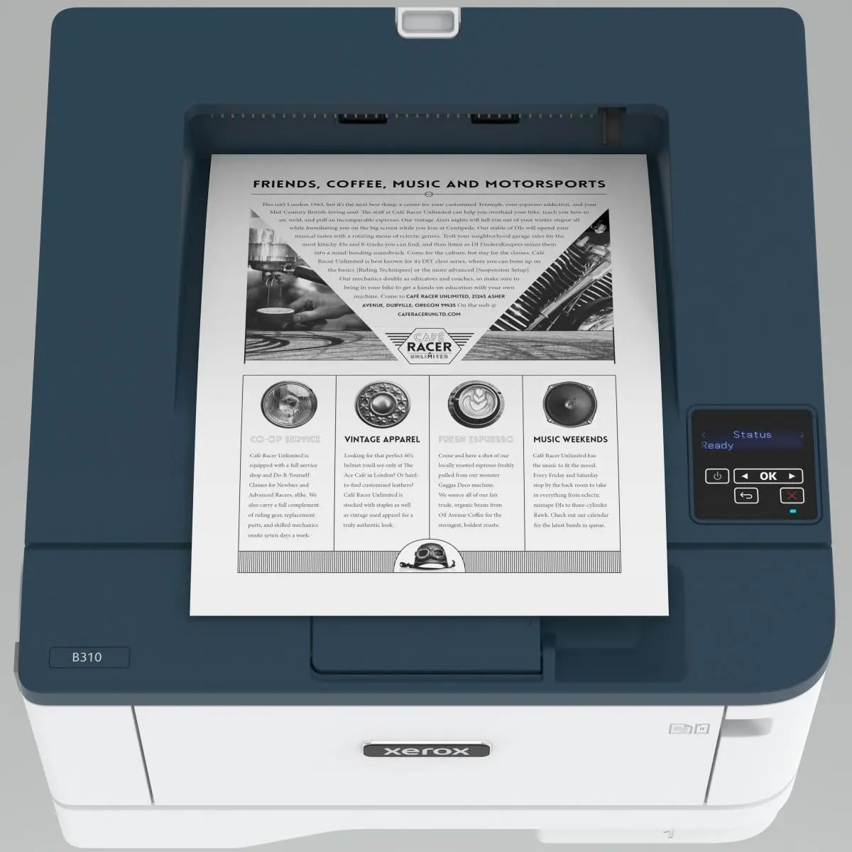 Drukarka Xerox B310DNI Biało-granatowy
