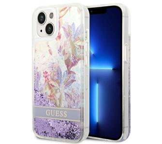 Etui Guess Flower Liquid Glitter GUHCP14MLFLSU do iPhone 14 Plus