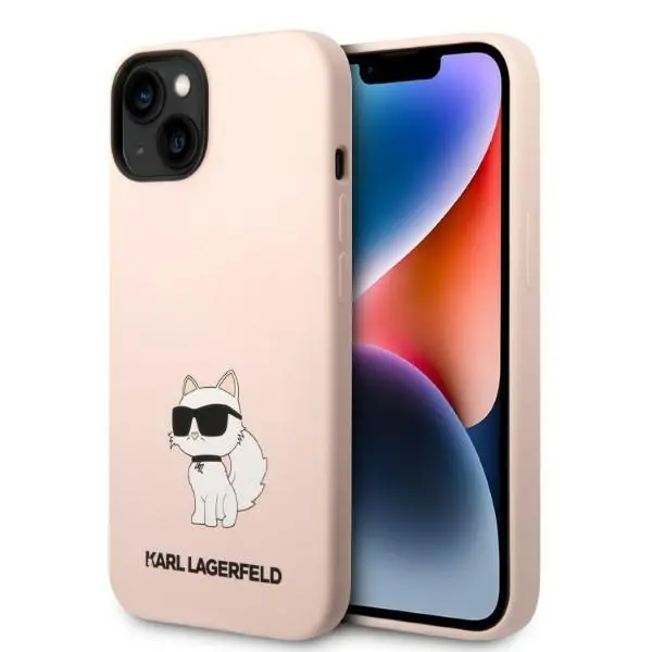 Etui Karl Lagerfeld Silicone Choupette KLHCP14MSNCHBCP do iPhone 14 Plus