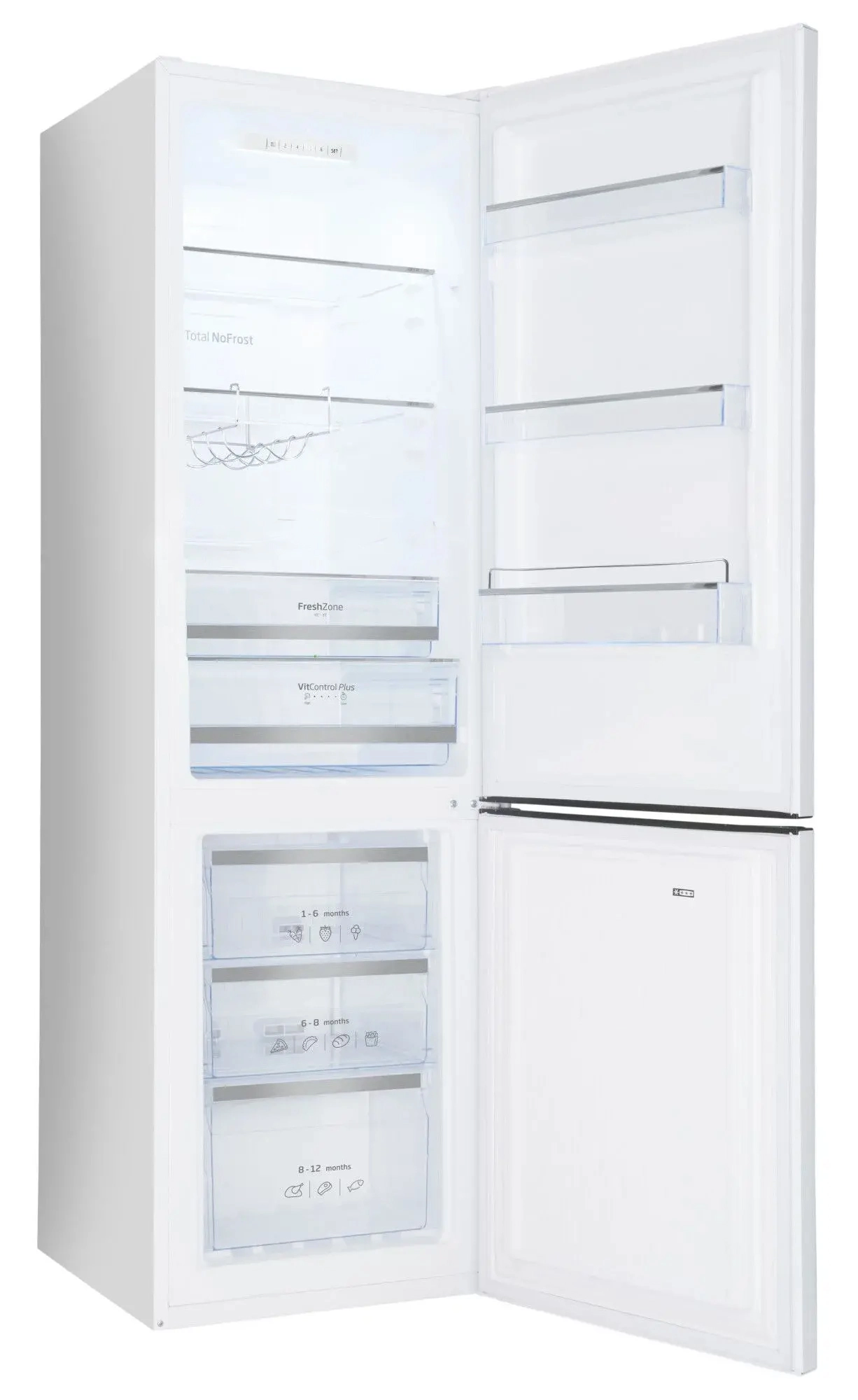 Lodówka Amica FK299E.2FZWD Pełny No Frost 181cm Szuflada z kontrolą wilgotności Biały