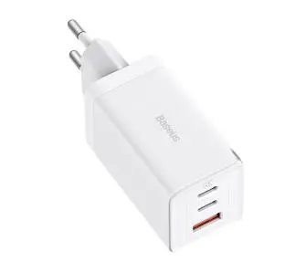 Ładowarka sieciowa Baseus GaN5 Pro 2xUSB-C + USB 65W Biały