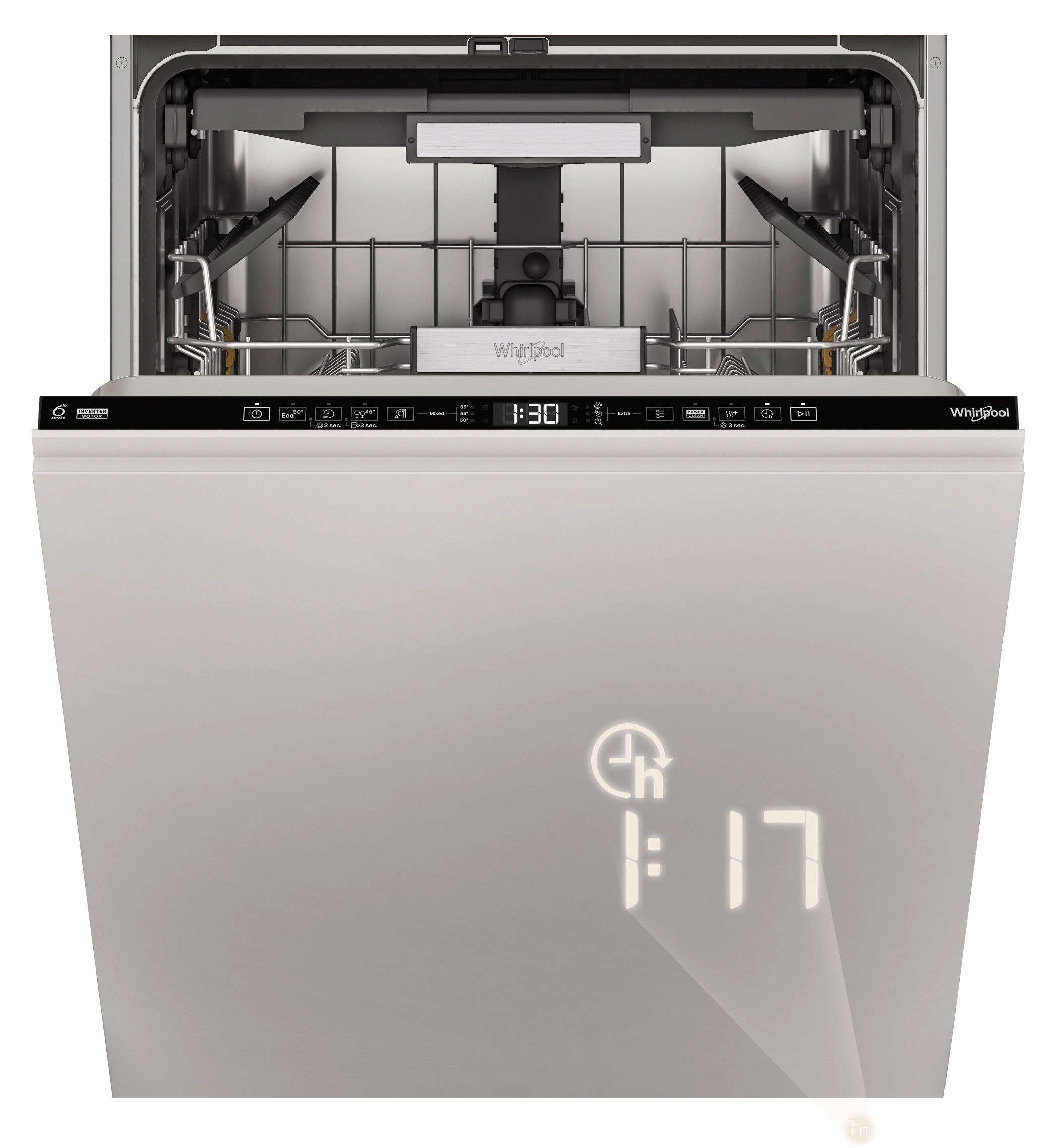 Zmywarka Whirlpool W7I HT58 T MaxiSpace 60cm Automatyczne otwieranie drzwi Szuflada na sztućce