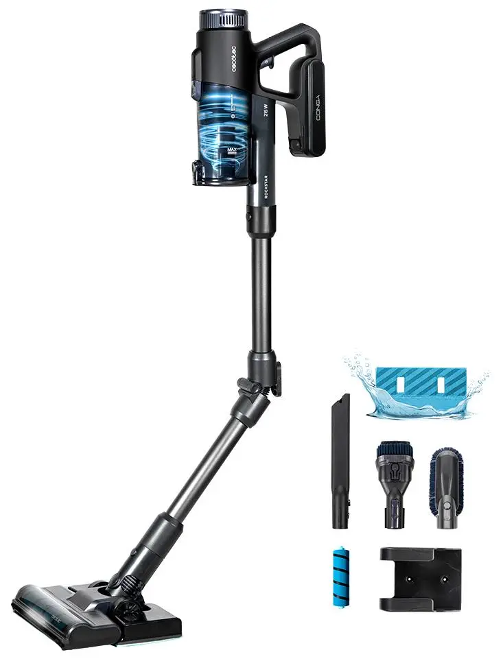 Odkurzacz bezprzewodowy Cecotec Conga RockStar Deepclean Wet 40min Funkcja mycia Wymienny akumulator